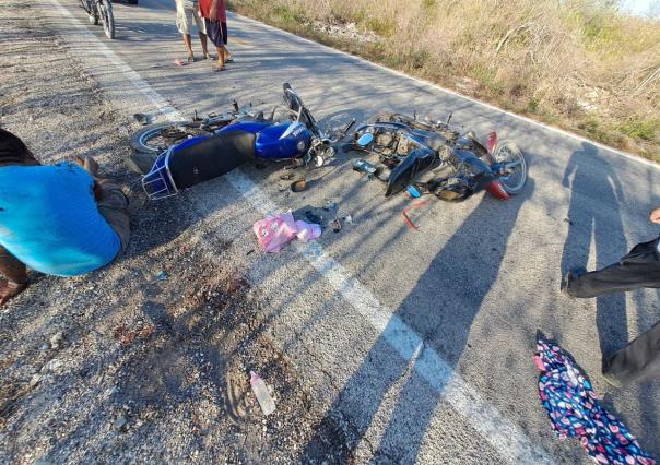 Conductor ebrio impacta motocicleta familiar y deja a bebé herida en accidente