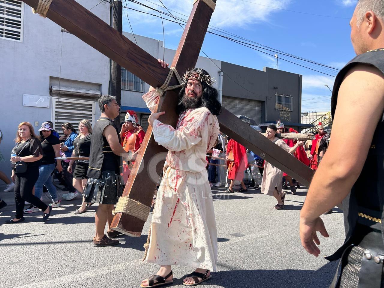 La conmemoración de esta tradición se llevó a cabo a través de la representación de las 14 estaciones de la Pasión de Cristo. Foto: Rosy Sandoval