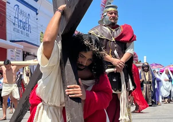 Así se vivió la Pasión de Cristo este Viernes Santo en Yucatán