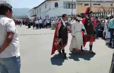 Representación de Semana Santa en Atarasquillo, la más grande en Lerma