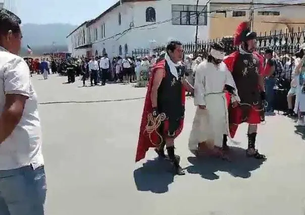 Representación de Semana Santa en Atarasquillo, la más grande en Lerma