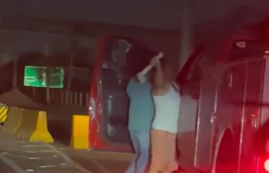 Violenta pelea entre automovilistas en Carretera a Laredo (VIDEO)