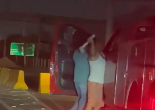 Violenta pelea entre automovilistas en Carretera a Laredo (VIDEO)