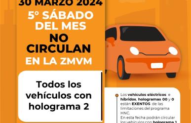 ¿Sábado de Gloria y de multa?, que no te sorprenda el Hoy No Circula