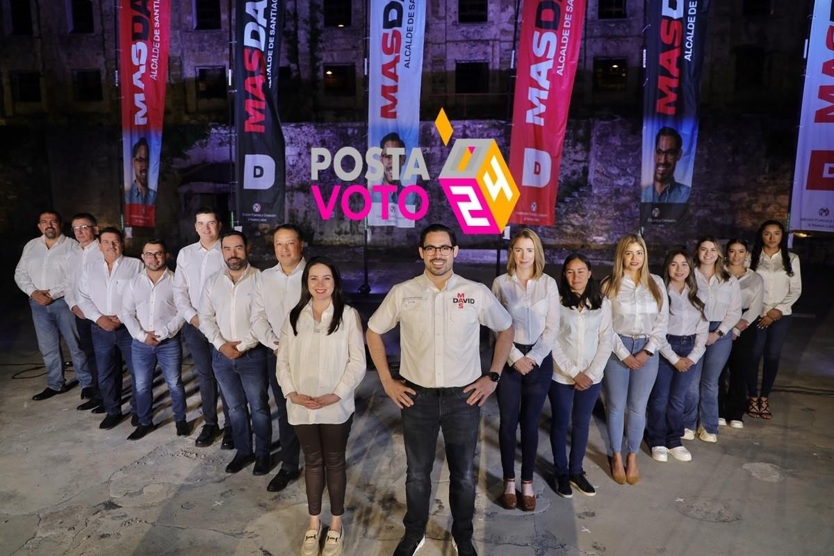 Inicia David de la Peña campaña por la reelección como alcalde de Santiago