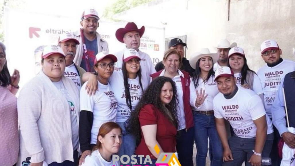 Destacan Waldo Fernández y Judith Díaz su recorrido de 24 municipios de NL