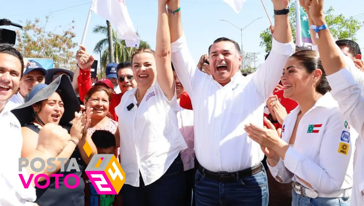 En el arranque de campaña estuvieron los candidatos a Senador y diputados federales y locales Foto: Cortesía