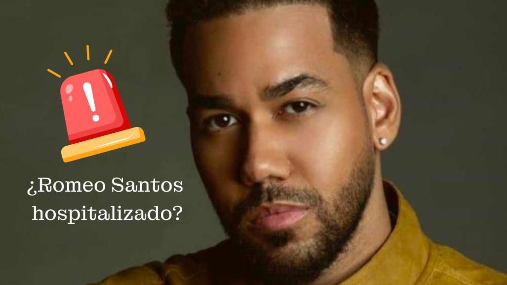 ¿Romeo Santos en el hospital?