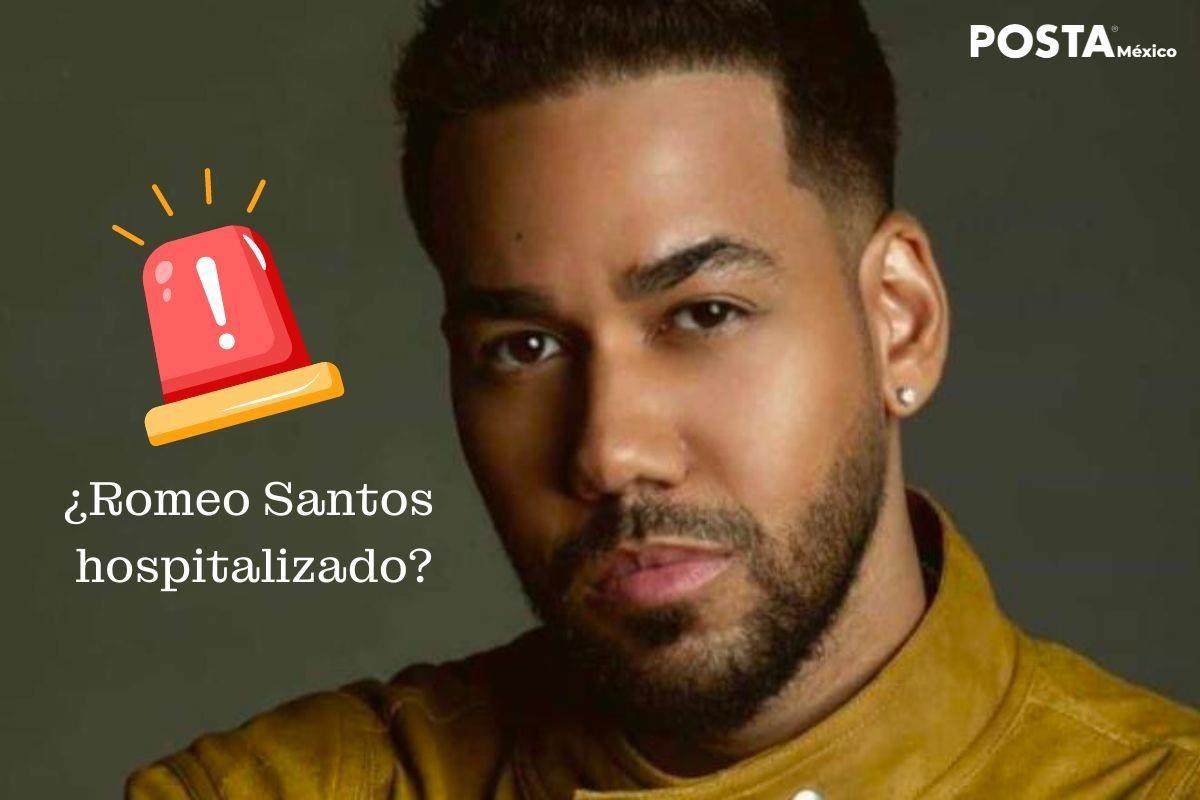 ¿Romeo Santos en el hospital?