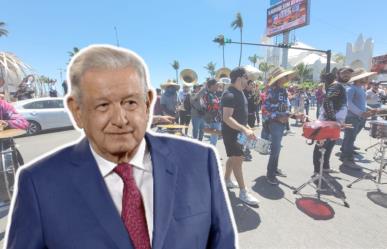 Esto dijo AMLO sobre polémica por bandas en Mazatlán