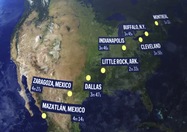 Eclipse solar total: espectáculo celestial en México, EU y Canadá