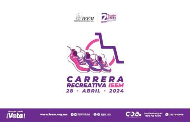 Organiza IEEM Carrera Recreativa 2024: ¡Corre por la democracia!