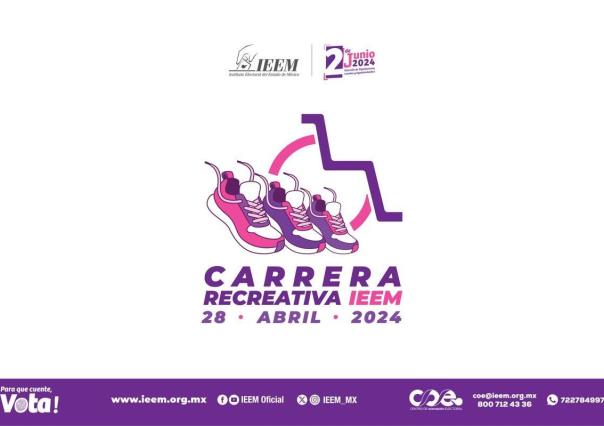 Organiza IEEM Carrera Recreativa 2024: ¡Corre por la democracia!