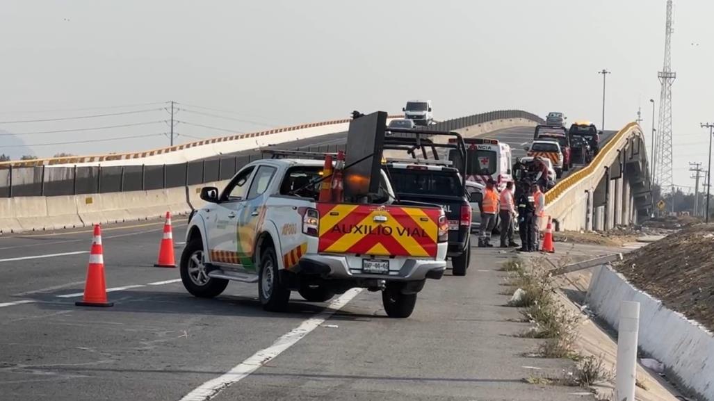 Muere conductora en choque en el Circuito Exterior Mexiquense