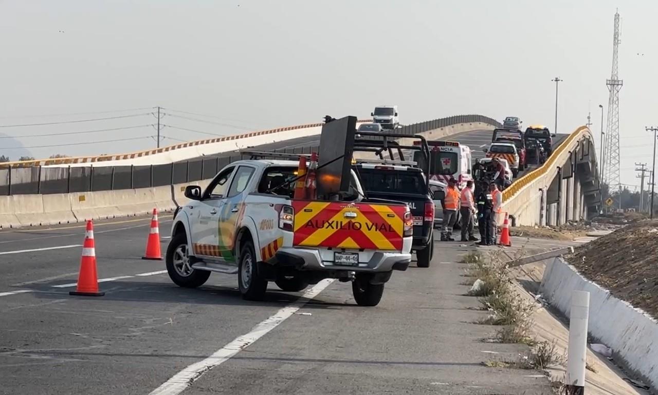 Muere conductora en choque en el Circuito Exterior Mexiquense