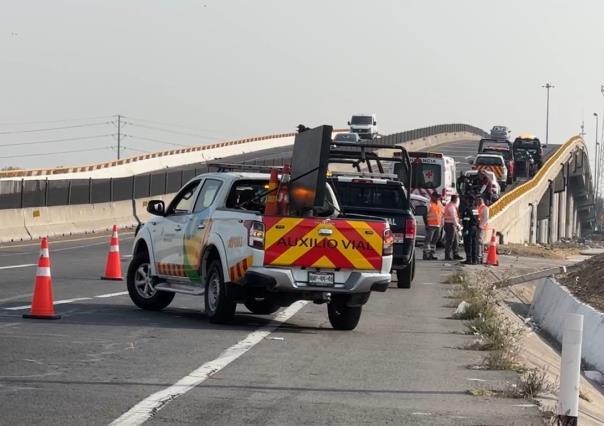 Muere conductora en choque en el Circuito Exterior Mexiquense