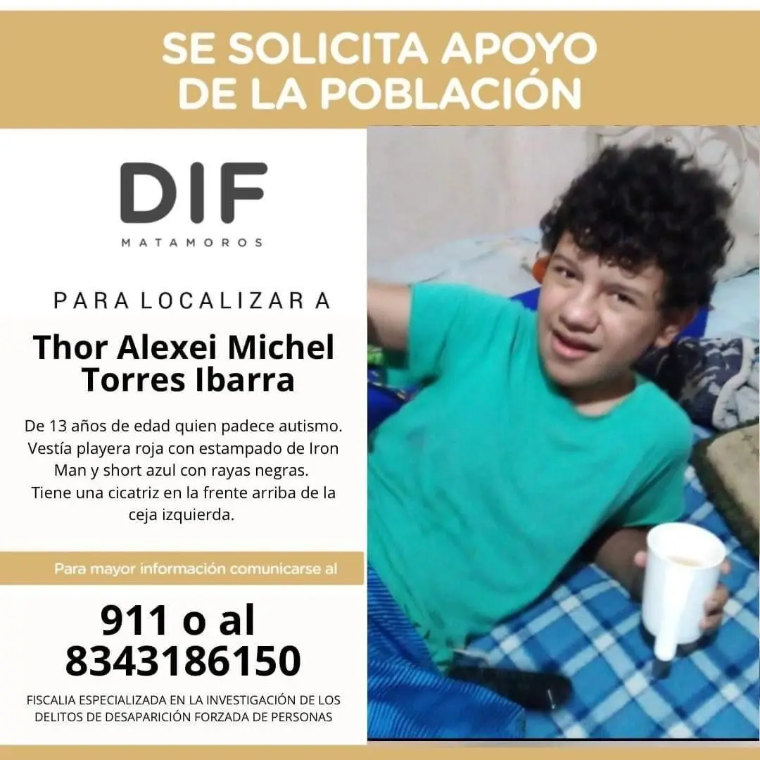 Localizan en Tampico a niño que se encontraba extraviado en Matamoros