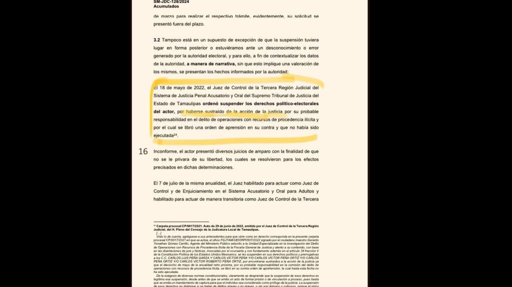 Alcalde de Reynosa, sujeto a proceso penal y es prófugo de la justicia: Tribunal