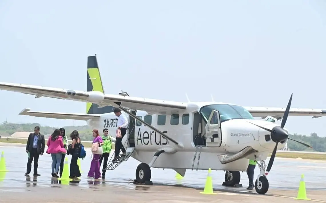 La aerolínea regional Aerus informó que prestará sus servicios de taxi aéreo en Mérida desde el 14 de mayo.- Foto de Aerus