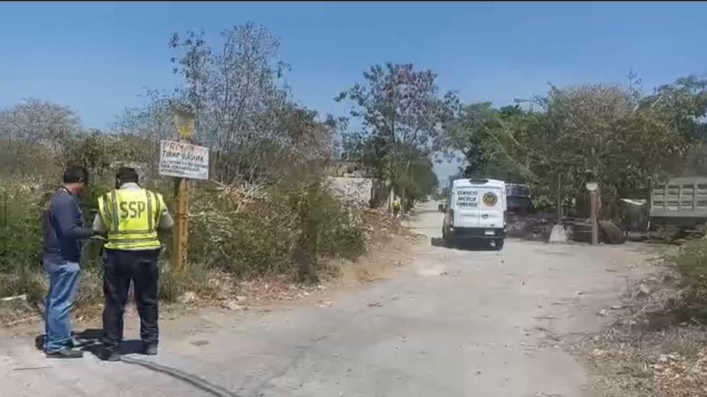 Hallan cuerpo sin vida en un terreno a la salida de Caucel Mérida