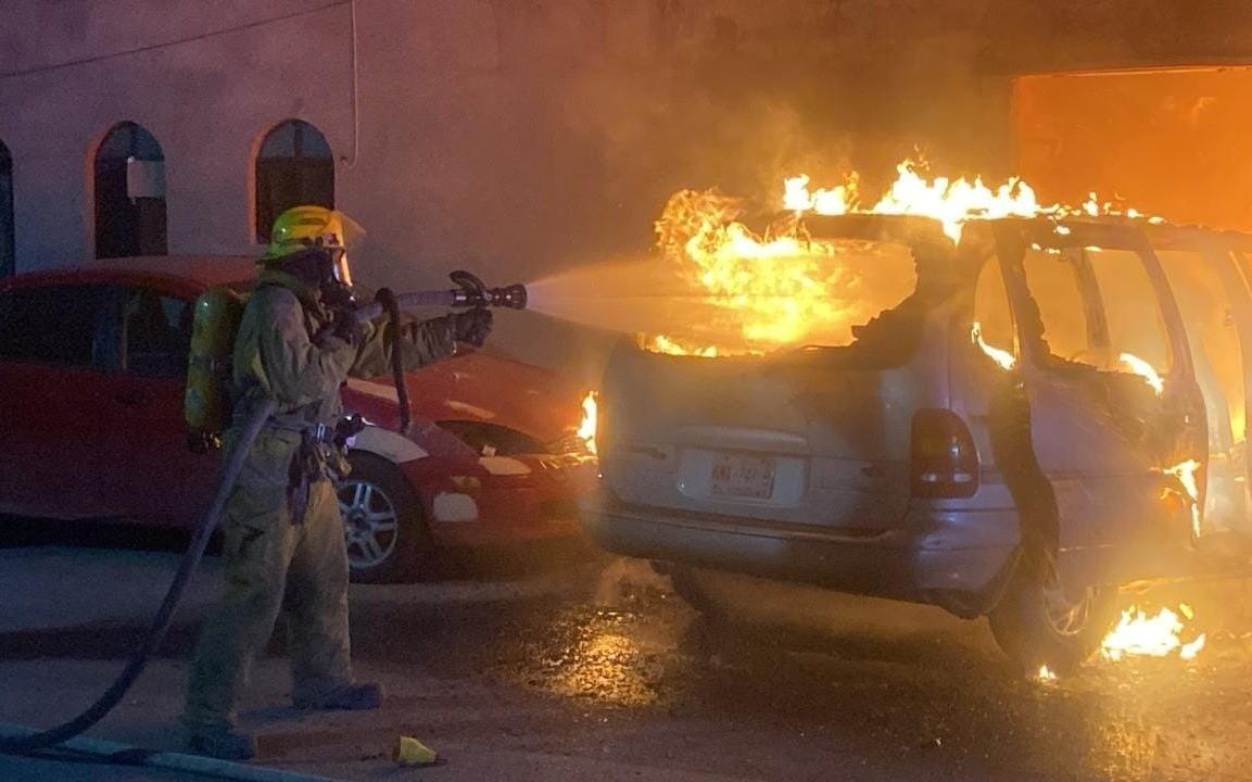 El siniestro fue reportado por Bomberos del municipio de Linares. Foto: Al Día N.L.