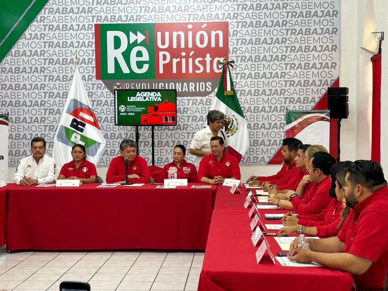 El PRI presentó su agenda legislativa. Foto: Cortesía