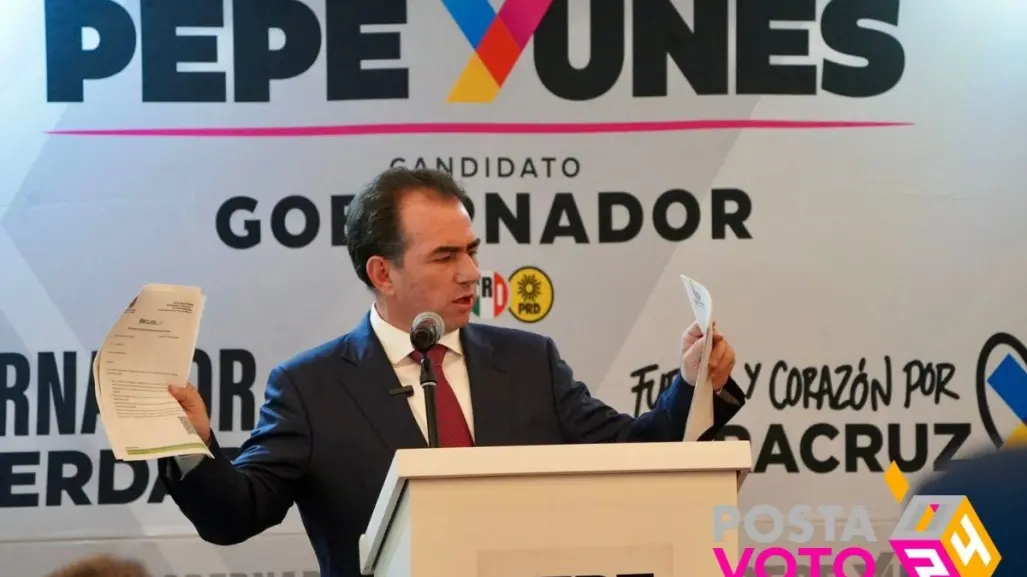 Presenta Pepe Yunes denuncias ante la FGR contra Rocío Nahle