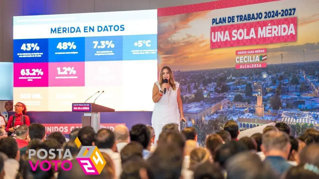 Cecilia Patrón presenta su plan de gobierno para Mérida “Una sola Mérida”