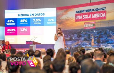 Cecilia Patrón presenta su plan de gobierno para Mérida “Una sola Mérida”