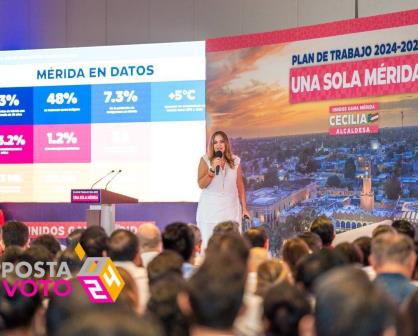 Cecilia Patrón presenta su plan de gobierno para Mérida “Una sola Mérida”