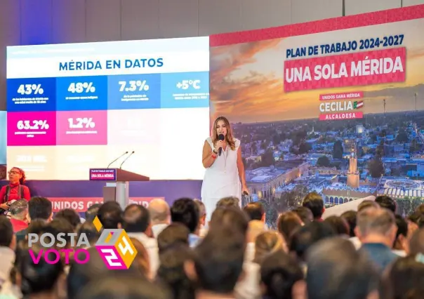 Cecilia Patrón presenta su plan de gobierno para Mérida “Una sola Mérida”