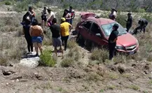 Muere tercera víctima de la volcadura en carretera de García Muere tercera víctima de la volcadura en carretera de García