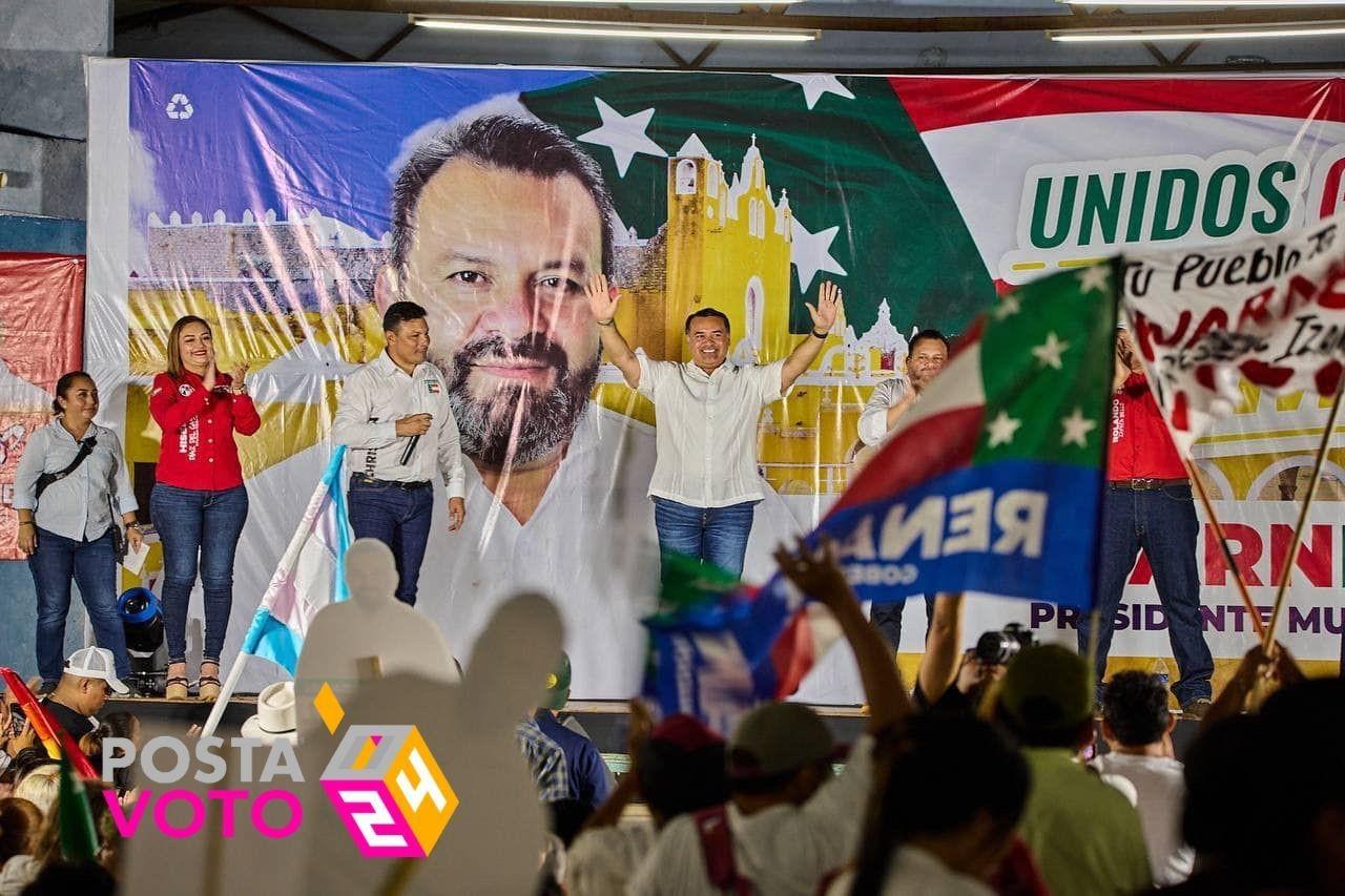 Renán Barrera Concha anunció, que su Gobierno contratará con la protección del sector salud. Foto: Cortesía