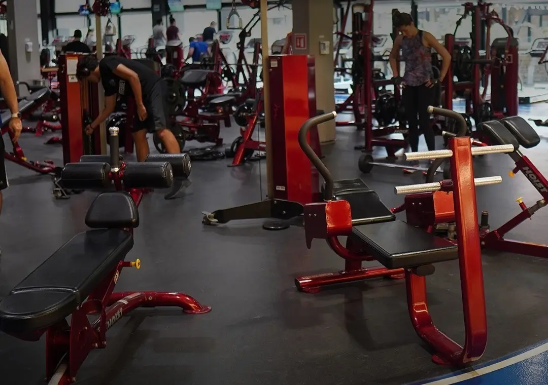 Pelea por un aparato para ejercitarse en un gimnasio de San Jerónimo. Foto.  Great Fitness