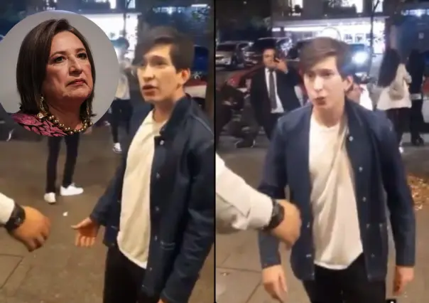 VIDEO: Exponen a hijo de Xóchitl Gálvez insultando a guardias de bar en Polanco