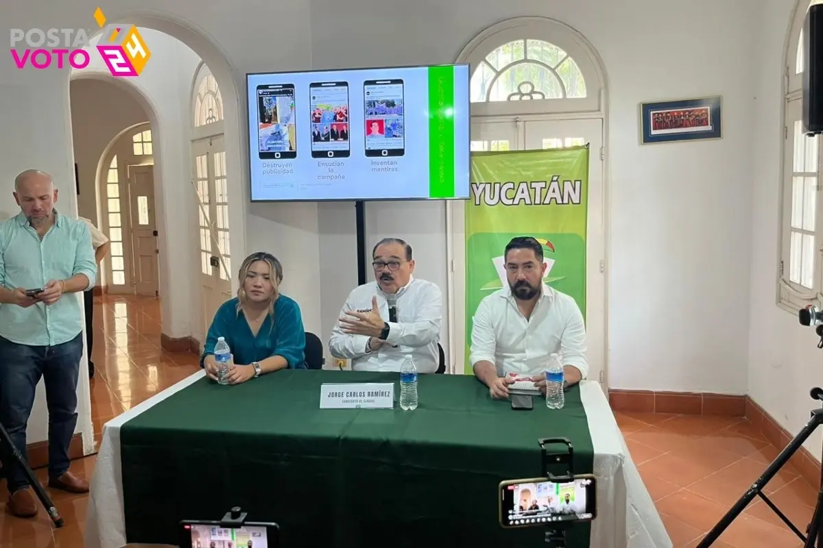 Jorge Carlos Ramírez Marín en conferencia de prensa Foto: POSTA México