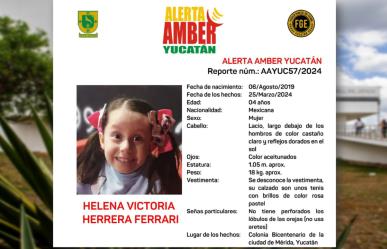 ¿La has visto? Activan Alerta Amber por desaparición de niña de 4 años