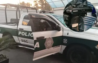 Hallan arma de fuego y dinero en efectivo en guantera de patrulla