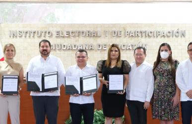 Firman IEPAC Y CIRT convenio para transmitir debate a la gubernatura de Yucatán