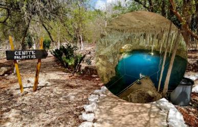 Así es el cenote Palomitas, el ojo de agua más grande de Yucatán