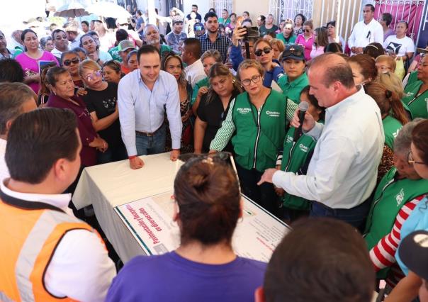 Supervisa Manolo Jiménez obras de pavimentación en Piedras Negras y Monclova