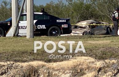 Muere hombre tras volcadura en la autopista a Reynosa de Cadereyta