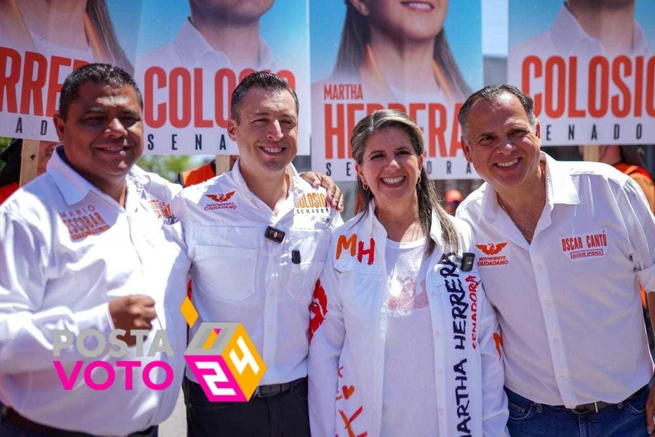 Colosio y Martha Herrera llevan propuestas de seguridad a Metroplex