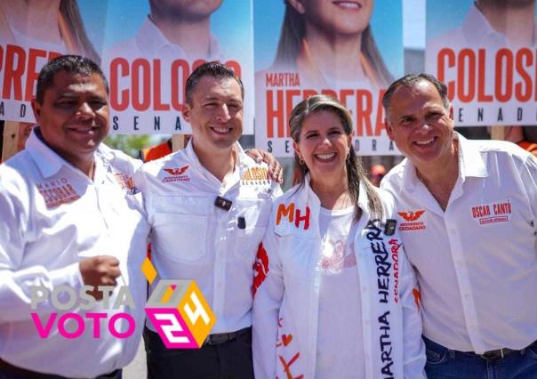 Colosio y Martha Herrera llevan propuestas de seguridad a Metroplex
