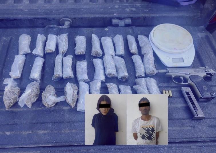 Detienen a pistolero y complice en Guadalupe