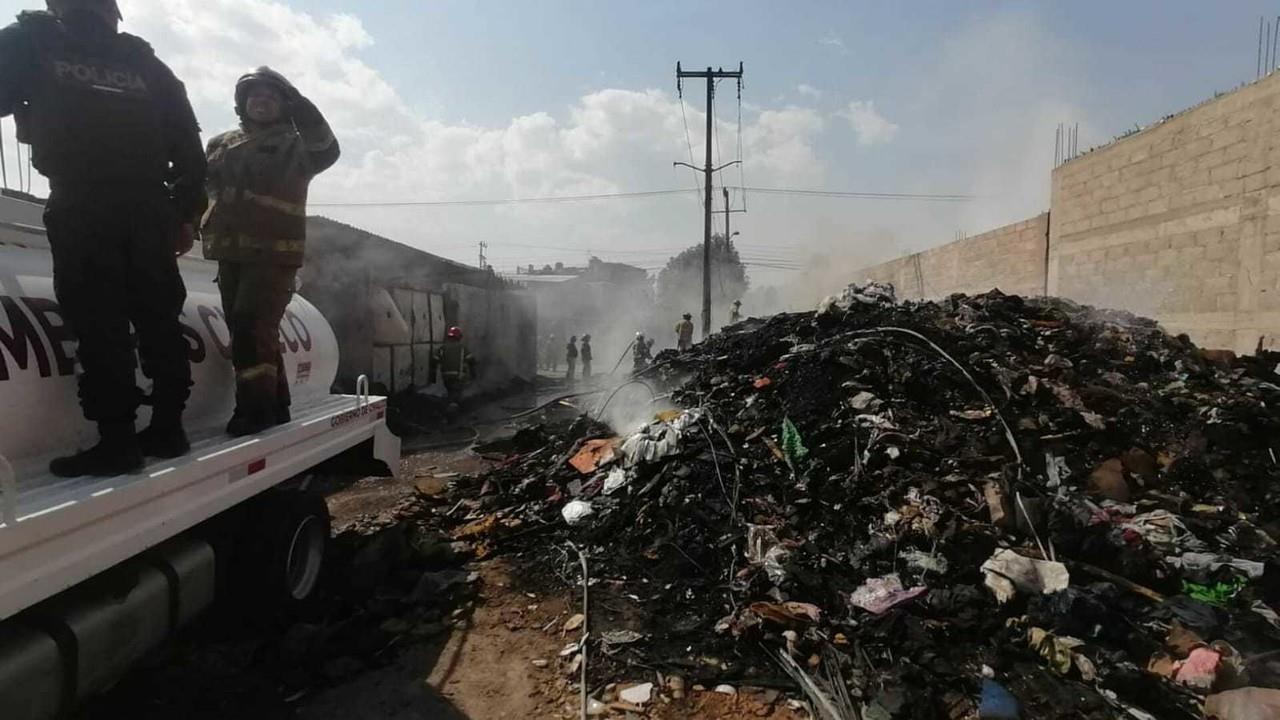 El fuego fue controlado por los bomberos de Chalco, investigan si se trató de un incendio provocado. Foto: PC de Chalco