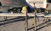 Aseguran vehículo con blindaje artesanal, armas y equipo táctico en San Fernando