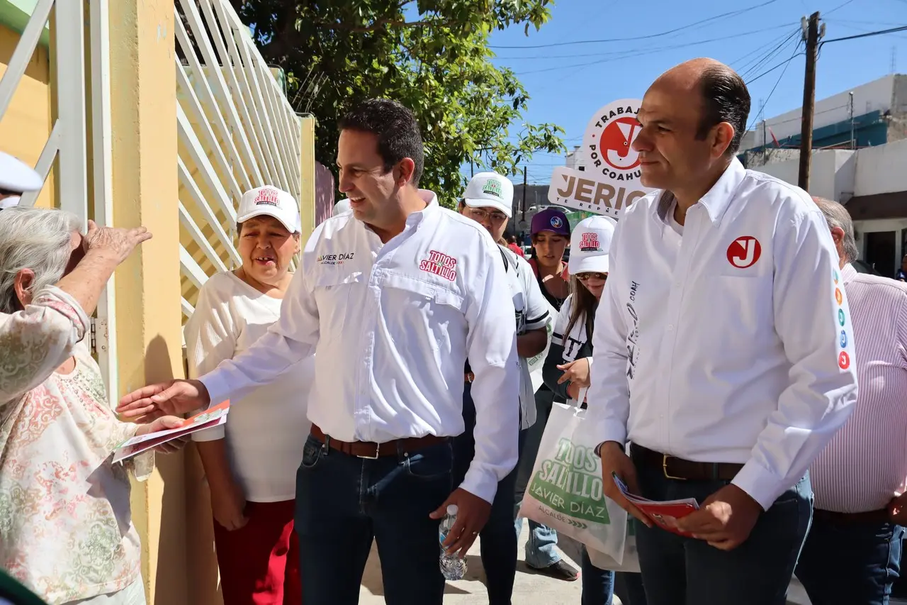 Javier Díaz continúa recorriendo las colonias saltillenses. (Fotografía: Édgar Romero)