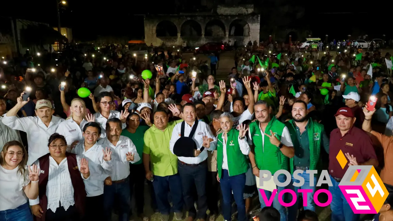 Díaz Mena llamó a los yucatecos a continuar los avances de la 4T Fotos: Cortesía