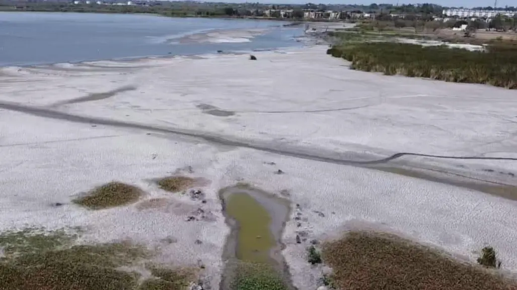 Nivel crítico en la laguna de Champayán